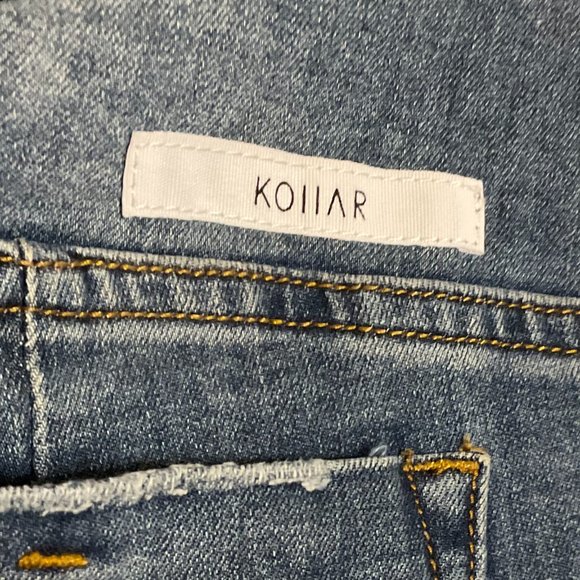 David Kollar Original Light Blue Distressed Skinny-fit jeans Button-fly closure - Picture 5 of 5